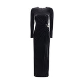 Self-Portrait Black Polyester Cocktail Dress
